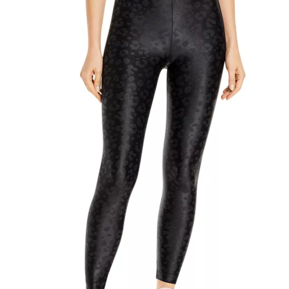 High Rise Black Leopard Koral Leggings